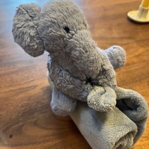 Jellycat Soft Blue Bashful Elephant Plush